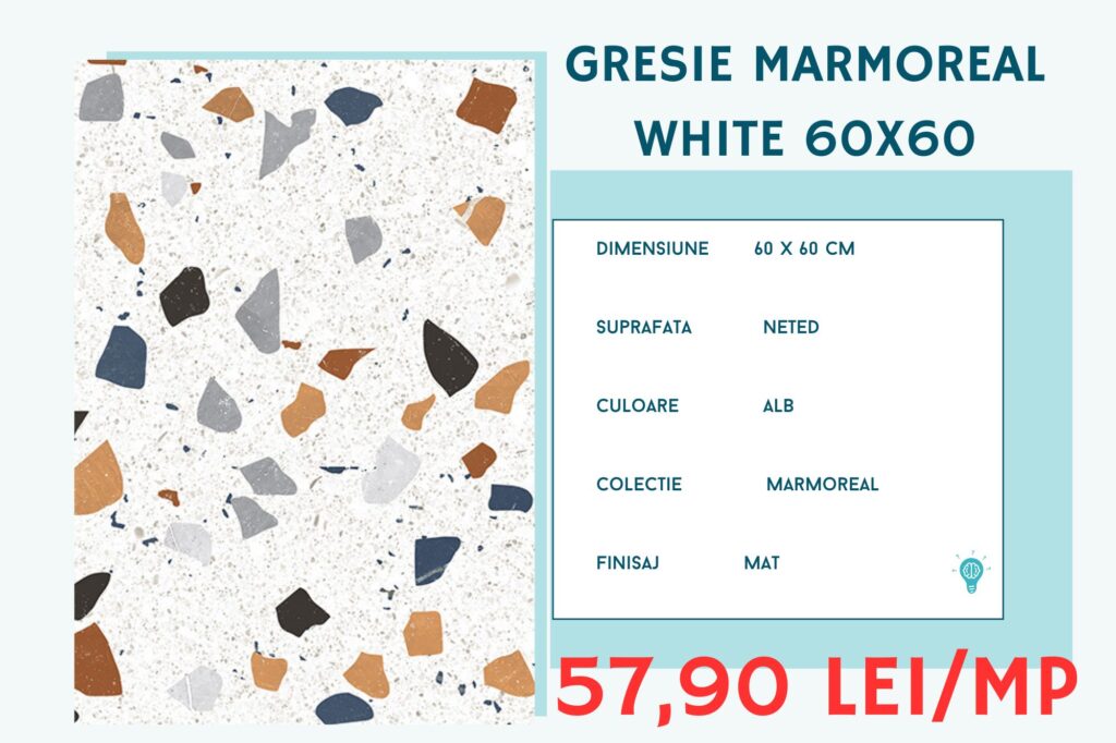 Gresie Marmoreal White 60x60